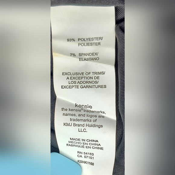 Kensie Elegant Whimsigoth Sequin Women's Wide Leg Stretch Waist Black Pants XL - Picture 8 of 9